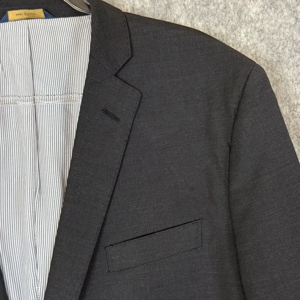 Brooks Brothers Explorer Regent Fit Men's 48R Dark Gray Wool Blend Blazer